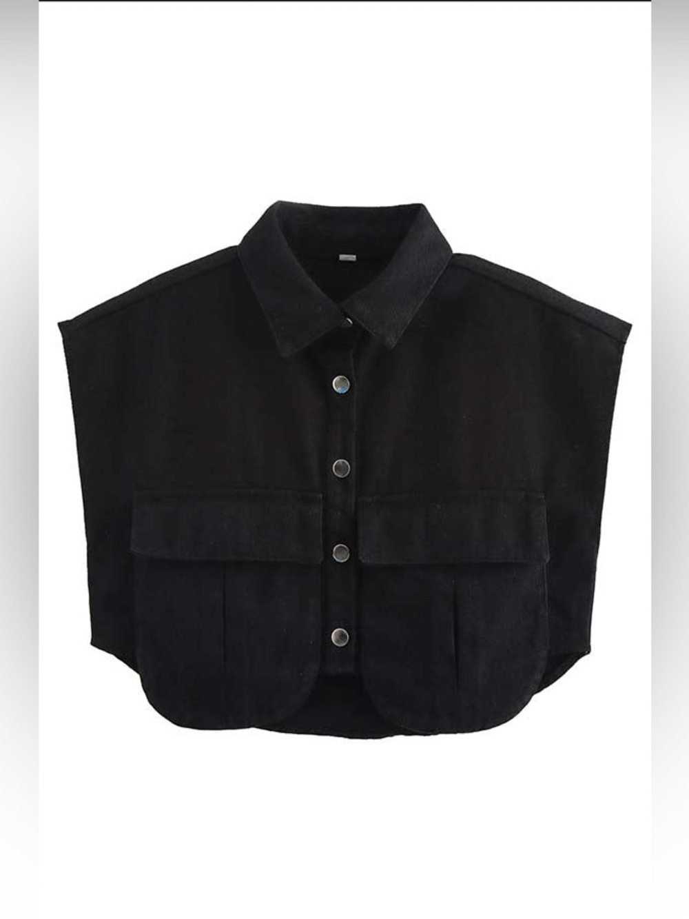 Black Top with Center Size Tag M